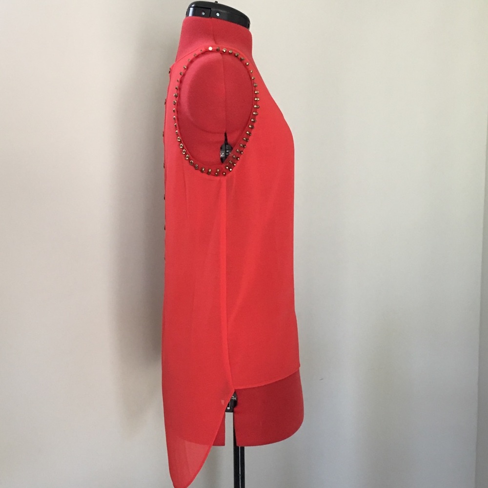 Red Studded Tank - Picture 3 of 7